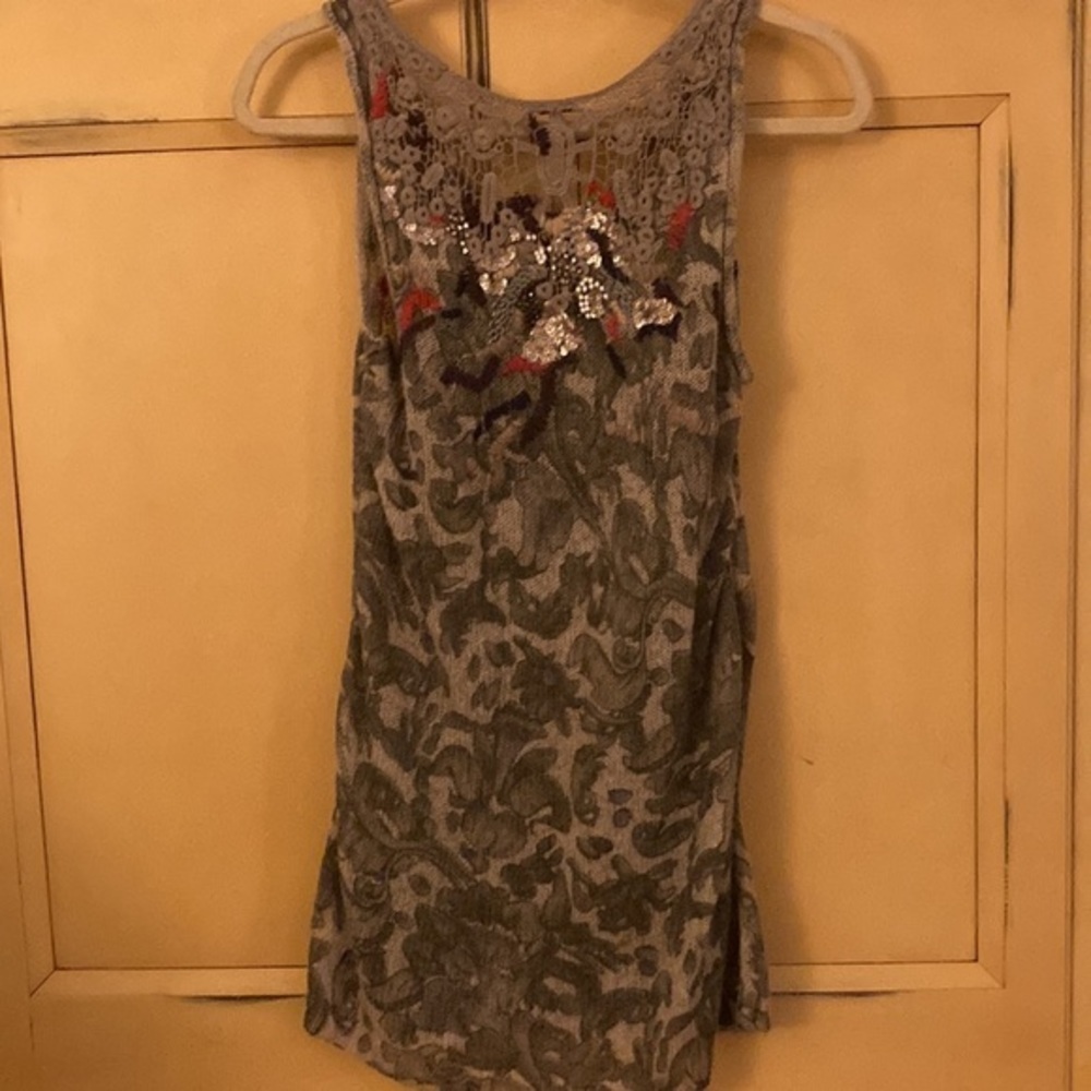 Free people top embroidered and beaded gorgeous - Picture 5 of 6